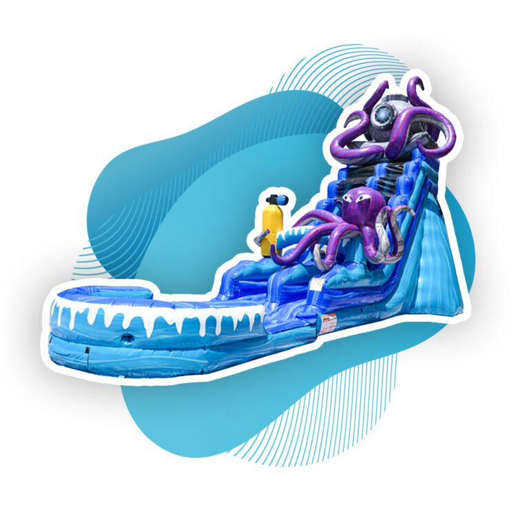 OC Bouncers Deep Sea Octopus Waterslide